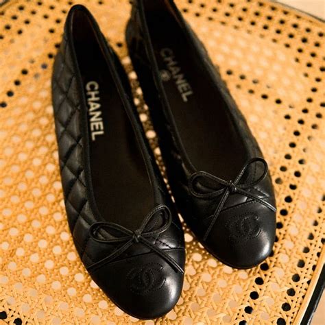 balkerine chanel|chanel quilted ballerina flats.